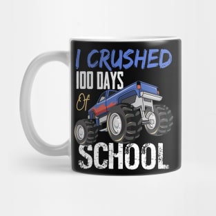 I Crushed 100 Days Of School Monster Truck Mug